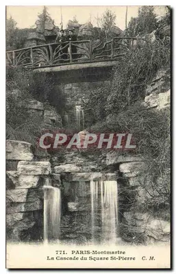 A Cachoeira do Square St-Pierre — Paris-Montmartre — C.M. n°771