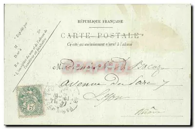 Paris — Os Jardins das Tuileries, perto do Pavillon de Flore — L.L. n°46 — Verso