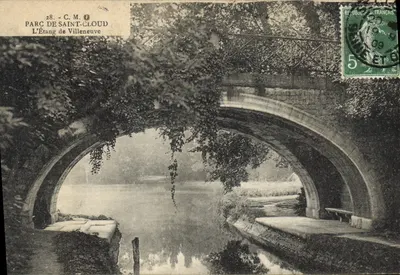 Parc de Saint-Cloud — O Lago de Villeneuve — C.M. n°28