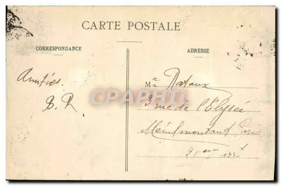 Parc de Saint-Cloud — O Lago de Villeneuve — C.M. n°28 — Verso