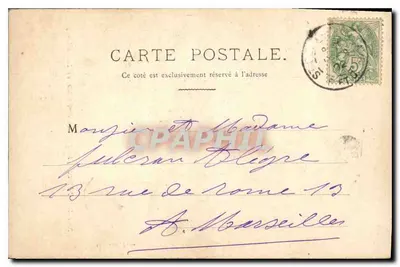 Paris — A Fonte de Médicis, no Luxembourg — J.L. édit, Paris, N° 124 — Verso