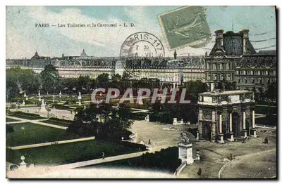 Paris — Les Tuileries e o Carrousel — L. D.