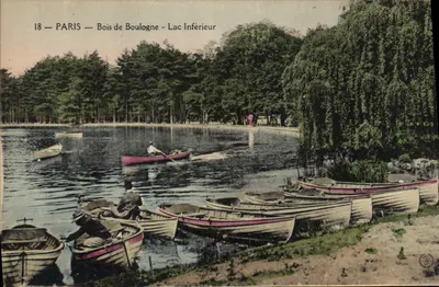 Paris — Bois de Boulogne — Lac Inférieur — Editor: C. P. A. n°18