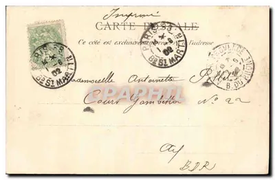 Paris — Grade do Parc Monceau — E. Le Blaize, Paris, n°78 — Verso