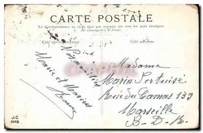 PARIS — O Jardim do Luxembourg — J.C. Paris — Verso