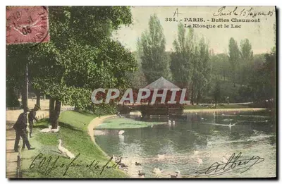 Paris - Buttes Chaumont - O Kiosque e o Lago — editor A, n° 384