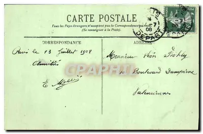 PARIS — Perspektywa ulicy Rivoli — LL. — nr 252 — Rewers