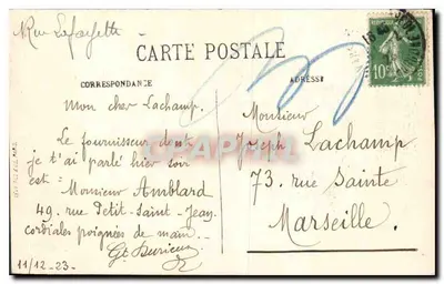 Paris — A Capela dos Invalidos — LL. n° 239 — Verso