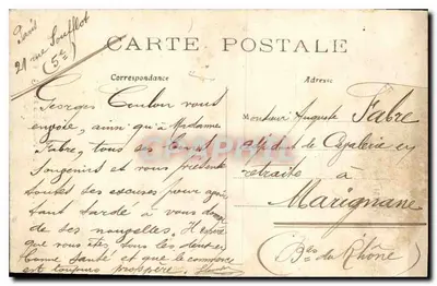PARIS — El Palacio del Senado — C.M. n°284 — Reverso
