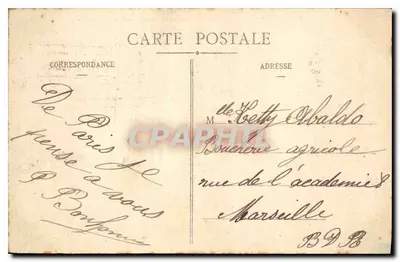 Paris — Vista geral do Ponte Alexandre III — C.M. n°1772 — Verso