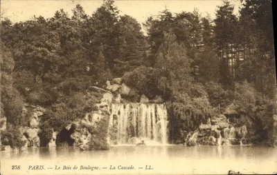 Paris — O Bois de Boulogne — A Cascata — LL. — n° 258