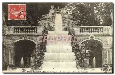 Parque de Saint-Cloud artístico — O Alto da Grande Cascata — F.C.O.F. n°233