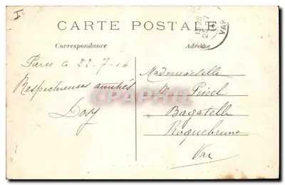 Paryż — Muzeum Cluny — Zbudowane w 15. wieku przez Abbotów Cluny — C. M. — Rewers