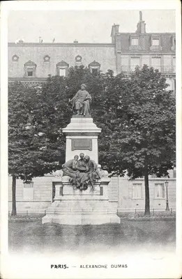 Paryż — Pomnik Aleksandra Dumasza — wydawca nieznany