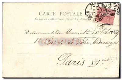 O Bois de Boulogne no Outono — Editor B. F., Paris — N° 29 — Verso