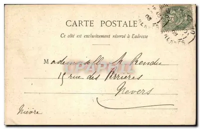 PARIS - Het Trocadéro (Uitzicht genomen onder de Eiffeltoren) — uitgever Amiés & Choré, n° 25 — Achterkant