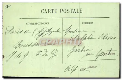 Paryż — Plac Carrousel, Nowy Ogród i Arc de Triomphe — LL — Rewers