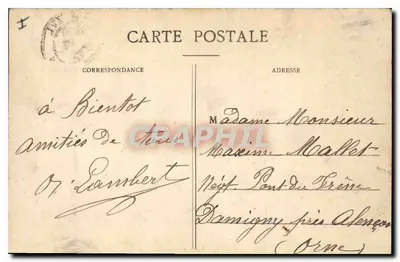 PARIS. - A Grande Palácio — editor não visível, n° de série 30 — Verso