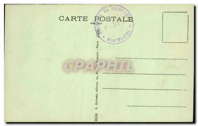Paris-Montmartre — Basilica of the Sacred Heart — L. Boisson, publisher, 50, Rue du Temple, Paris — Back