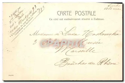 Paryż - Statua Alzasku — R. Millot, n° 5065 — Rewers