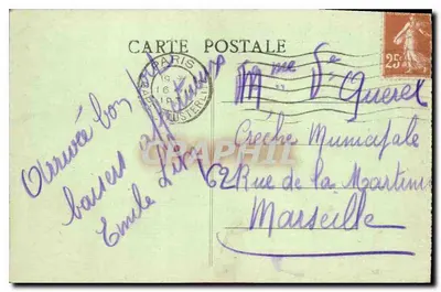 Paris — Arco do Triunfo do Carrousel — editor não identificado — Verso