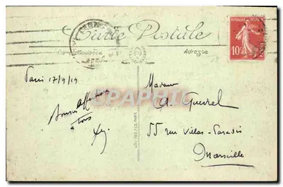 Paryż — Ogólny widok Louwru — LL. n°49 — Rewers