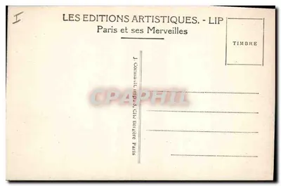 Paris – O Pont Alexandre III – vista em direção à Torre Eiffel – editor LIP, n° 506 — Verso