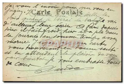 Paryż — Katedra Notre-Dame, ogólny widok — Neuvein Frères, nr 9 — Rewers