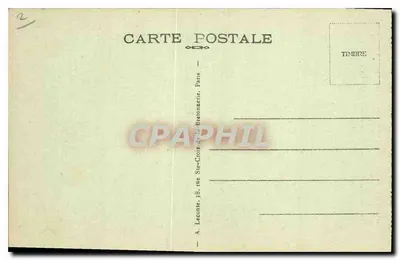 Paris — A Tumba do Soldado Desconhecido sob o Arco do Triunfo — A. L. — Verso