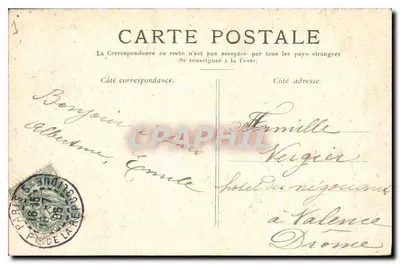 Paris — O Ponte Alexandre III — editor não identificado, número de série não visível — Verso