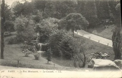 PARIS — O Parque Montsouris — A Cascata — LL. — n° 368