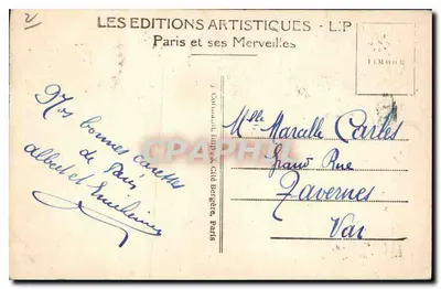París - El Panteón — vista frontal — LIP — Reverso