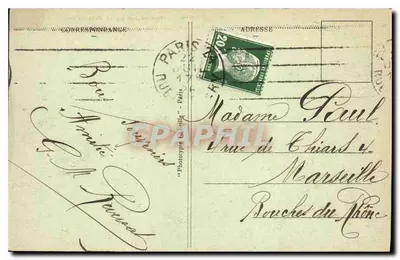 Parigi — Boulevard de la Madeleine — Magdalen Boulevard, n°92 — Verso