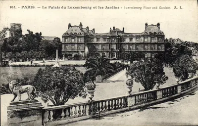 Paris — O Palácio do Luxemburgo e os Jardins — A. L. — n° 105