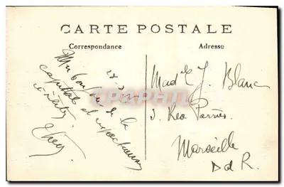 Paryż — Katedra Madeleine — Kopie Partenonu w Atenach, zaczęta w 1764, zakończona w 1843. J.H. — Rewers