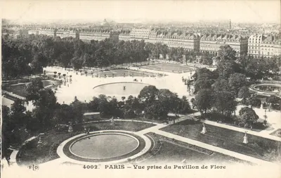 PARIS — Vista tirada do Pavilhão de Flore — FLD, n° 4002
