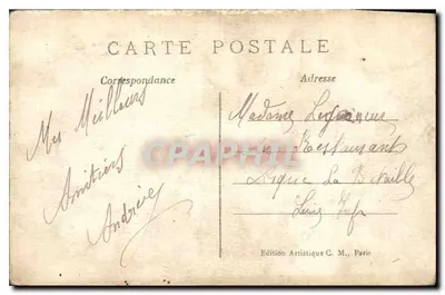 Paris — Das Palais de Justice — Künstleredition C.M. n°305 — Rückseite