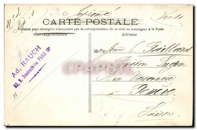 Paris - O Parque Montsouris - As Margens do Lago — C.M. n°170 — Verso