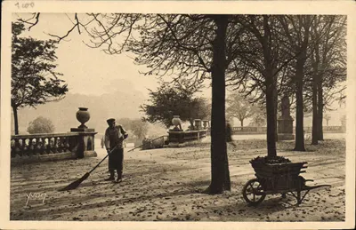 Manhã de Outono no Luxembourg — Paris. En Flanant, Série 13, N° 256 — Edição YVON