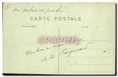 Parijs — De Heilige Kapel (Binnenkant) — Uitgever onbekend, serie-nummer 192 — Achterkant