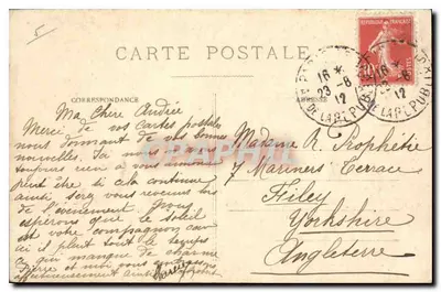 Paris - Igreja da Madeleine — Cópia do Partenon de Atenas, começada em 1764, concluída em 1813. J.H. — Verso