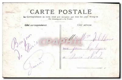 París — La Cour du Carrousel — Editor no visible, número de serie ilegible — Reverso
