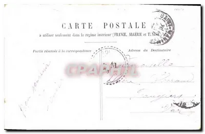 Avenue des Champs-Élysées — vista del Arco de Triunfo — H.L. París — Reverso