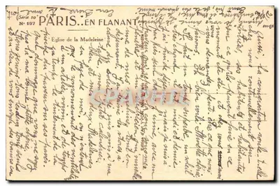 Pantheon w Paryżu — widok artystyczny — Wydawnictwo Sztuki Yvon, seria 10, nr 197 — Rewers
