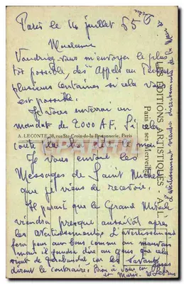 Statua NMP z Paryża — XIV wiek — A.L. — Rewers