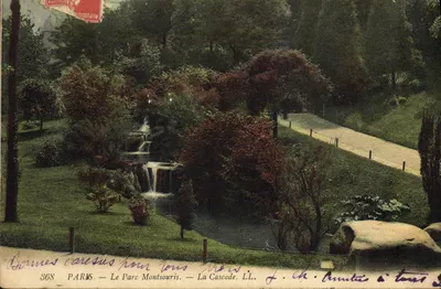 O Parque Montsouris — A Cascata — Editor L.L. n°368