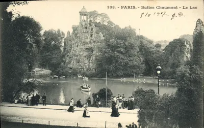 Paris - Buttes Chaumont - O Lago — editor G.D., n° 338
