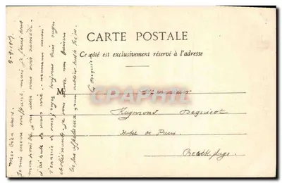 Paris - Buttes Chaumont - O Lago — editor G.D., n° 338 — Verso
