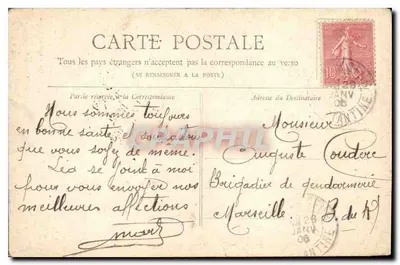 Paris — Relógio do Palácio de Justiça — Coleção Petit Journal — Verso