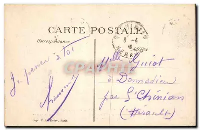 Paris — Fontaine Carpeaux — Editor E.D.P. n°4546 — Verso
